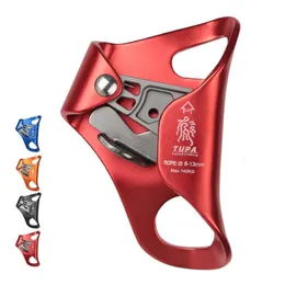 Aluminiumlegering Bröst Ascender Rock Climbing Tree Arborist Rappelling Gear Equipment Rope Clamp för 81m 240223