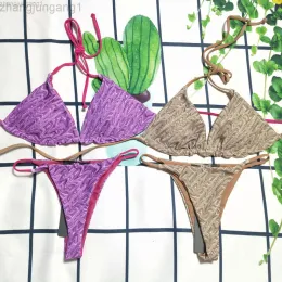 Tasarımcı Summer Mayo Kadınlar F Mektup Baskılı Bikini Set Seksi Moda Kadın Mayo