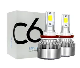 Fari per auto C6 LED 72W 7600LM COB Lampadine per fari automatici H1 H3 H4 H7 H11 880 9004 9005 9006 9007 Luci per auto styling4870046