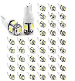 1000pcs T10 LED W5W 5SMD 5050 194 자동차 조명 웨지 램프 전구 구근 자동 테일 라이트 사이드 주차장 돔 도어 맵 12V 스타일링 1643324