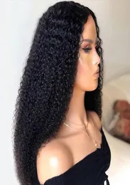 100 brasiliansk hår Jerry Kinky Curly Big Front Wigs Pre Plucked Inkludera leverans till USA5042603