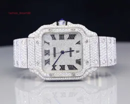 COLALE Custom Hip Hop Moissanite Diamond Watch VVS luksus moissanite męs