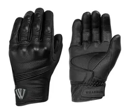 2020 Willbros Black Leather Gloves Motorcycle Rally Dirt Bike Cycling Riding Summer Gloves9117550