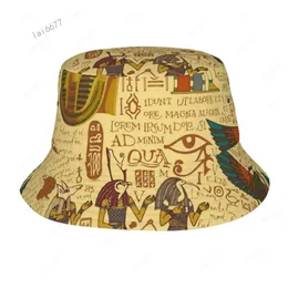 2024 SUMMER BUCHET HAT FISHERMAN CAP FÖR KVINNA Män sommaren Ancient Egypt Theme Cool Return to the Ancients