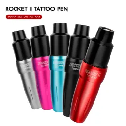 Guns Rocket II Tattoo Machine Pen 카트리지 Neddle Machine 강력한 모터 LED 가벼운 아티스트 Linner 및 Shader Gun