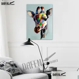 Paintings Cool Motorcycle Brothers Modern Canvas Painting 100% Handpainted Oil Dog Paqinting Cartoon Animal Wall Art Home Drop Deliv Dhkre