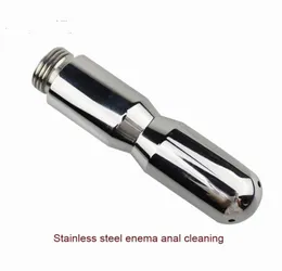 304 Stainless Steel Anal Enemator Shower Clean Vagina Cleaning Douche Pussy Clit Pump Cleaner Butt Plug Erotic Toys For Women3398019