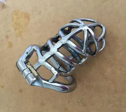 Latest Design Stainless Steel Device 83mm Cock Cage Peins Lock Sex Toys For Men Belt7142162