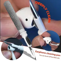 Multi Bluetooth أذن Cleaning Pen Pen Press Ayphones Case Cleaner Kit Tools for Aidpods 1 2 3 Pro Samsung Huawei Xiaomi with Retai8628953