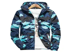 Men039S Jackets 2021 Spring Autumn Hooded Camouflage Jacket Men Thin Lightweight Windbreakers Blue 5xl Drop Shoping9929915
