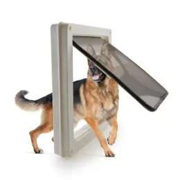 Рамчаны Дверь Дверь Дверь Деревянный Стекло из пластикового стального противодействия для любимых собак