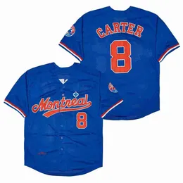 Baseball Jersey Montreal 8 CARTER 27 GUERRERO 45 MARTINEZ 10 DAWSON Jerseys Sewing Embroidery Sports Outdoor Blue highquality 240228