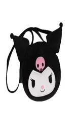 Kawaii Cinnamoroll Plush Bag Bag My Melody Anime Handbags Cat Purin Dog Kuromi Plushie Storage Prespack Prosipril5673018