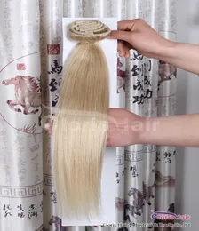 selling Thick Clip In Human Hair Extensions Full Head 70g 100g 120g Natural European Remy Clips On Extension 613 Bleach Blond8299695