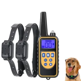 Halsbänder Haustier-Trainer, Hundetraining, Rindenstopper, Outdoor-Hundetrainingshalsband, Fernbedienung, wiederaufladbar, Vibration, wasserdicht, 800 m Halsband