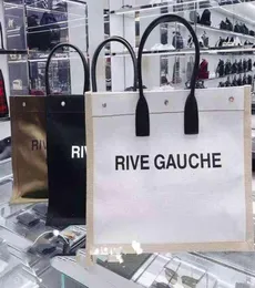 الاتجاهات Women Handbag Rive Gauche في الهواء الطلق أكياس اليد حقائب اليد أعلى الكتان كبير أكياس الشاطئ مصمم سفر السفر محفظة Two6117779