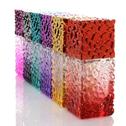 Flasche Glas Wasser Cube 20ML Mini Tragbare Glas Nachfüllbare Parfüm Flasche Mit Folie Zerstäuber Leere Parfum Kosmetik Fall für Reisende