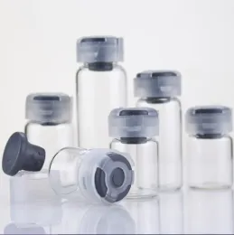 ボトル20pcs 3ml 5ml 10mlポータブルガラス香水ボトル空のエッセンシャルオイルケース液体薬ボトルガラスバイアル