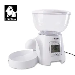 Matning Truelove Automatisk husdjursmat Dispenser Automatisk hundmatare med färskhet Konservering Tid Cat Feeders Dry Food White TLD2001