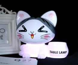 Brelong Led Creative Cat Piggy Bank Tabel Banco Lâmpada do aluno Dormitório Children039S Night Light Usb Charging Dobring Lamp3787465