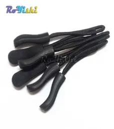 100pcs/lot Zipper Pulls Cord Rope Ends Lock Zip Clip For Paracord Accessories/ Backpack/Clothing Black7063162