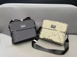 Uppgraderad ny begagnad duk axelväska, messengerväska, mobiltelefonväska, crossbody väska, klassisk mångsidig artefakträknare, avancerad väska, varumärkesnamn original tyg