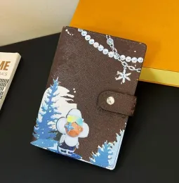 Graffiti Mektubu Kadınlar Cüzdan Marka Ayçiçeği Kontrol Mektubu Unisex Defter Doca Scrapbook Not Defteri Not Defteri Kart Sahipleri Cluch Çanta