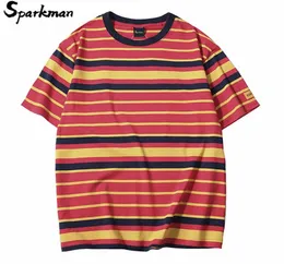 Retro Vintage Striped T Shirt Streetwear Harajuku TShirt Men 2019 Summer Hip Hop Tshirt Fashion Casual Tops Tees Short Sleeve5267822