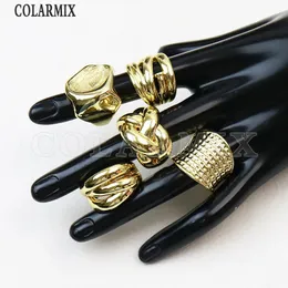 10Pcs Retro Gold Plated design Irregular Jewelry Rings Hip Pop Punk Rings Jewelry Gift 1 240220