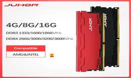 JUHOR Memory Ram DDR3 8G 4G 1866MHz 1600MHz DDR4 8G 16G 2666 3000 32000MHz Desktop Memory Udimm 1333 dimm stand For AMDintel2579257