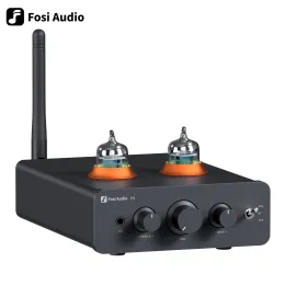 Hoparlörler Fosi Audio P3 Bluetooth Tüp Amplifikatörü HIFI Stereo Preampifier Valf Vakum Ev Hoparlör için Tiz Bas Tonu Kontrolü