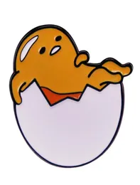 Gudetama Kawaii leniwy jajko emalia kreskówka odznaka plecaku biżuteria1755550