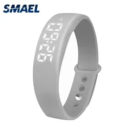 Smael Marka Led Sport Sport Çok Fonksiyonlu Erkekler Kol saati Step Sayacı UHR Dijital Moda Saat Saatleri Erkek SL-W5 REFOIOS MASCUL228G