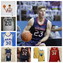 Saint Mary's Gaels 22 Cade Bennett 44 Alex Ducas 14 Rory Hawke basketball jersey 15 Chris Howell 20 Aidan Mahaney 3 Augustas Marciulionis 2 Ross custom stitched