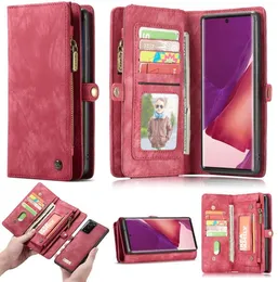 Caseme 2in1 Retro Leder Magnetständer Flip Wallet Case für Samsung Galaxy Note 20 Ultra S20 Ultra Note 10 Plus S10 A71 S98730636