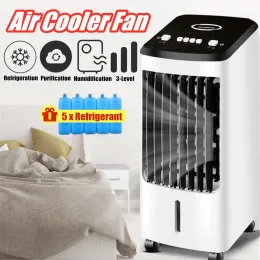 Fãs 70W Portátil Ar Condicionado Ventilador Umidificador Cooler Cooling 220V Ar Condicionado Temporizado Ventilador de Refrigeração Umidificador + Presente