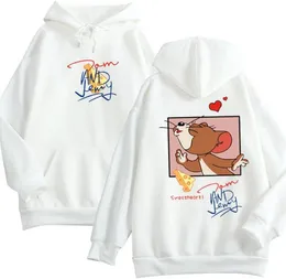 Men039s Hoodies Sweatshirts Mode Cartoon Katze Tom Und Maus Jerry Paar Sweatshirt Hoody Winter Harajuku Koreanische Casual Lon9832860