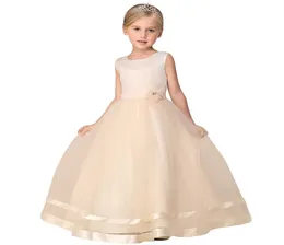 2017 nova chegada verão vestido da menina flor para o bebê menina casamentos vestido de festa roupas da menina princesa aline vestido de baile9849810