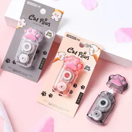 24pcs Cat Claw Correction Tape Kawaii White Out Complication Gift Gafet Just School Schoolstationery Wholesale 240227