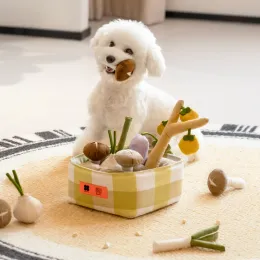 Clickers Mewoofun Snuffle Toys Set giocattolo interattivo a forma di verdura per cani e puzzle per l'arricchimento di cani e gatti, giocattoli multistile
