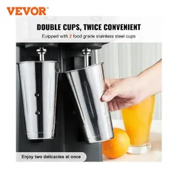 VEVOR Milk shake 375 W x 2 Maker Macchina per frappè elettrica Commerciale a doppia testa Miscelatore per bevande Frullatore 240228