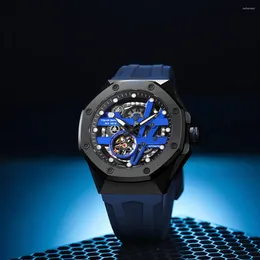 Wristwatches TSAR BOMBA Luxury Men's Mechanical Watch Sapphire 100m Waterproof Clock Automatic Fashion Wristwatch For Men