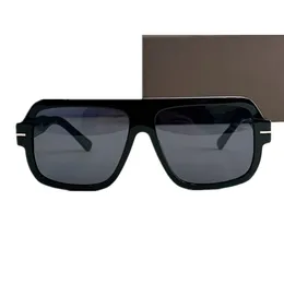 24 New Style Big Men Square Pilot Sunglasses UV400 개별 디자인 판자 림 편광 안경 O933F 58-15-145 패션 고글 고글 풀셋 Origil 케이스