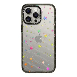 CASETIFY Shockproof Phone Case For IPhone15 14 13 12 11 Pro X XS MaxMulticolour Colored Pentagram Soft TPU Clear Back Cover Cases