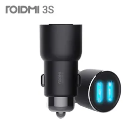 Kit Xiaomi ROIDMI 3S Bluetooth Car Charger FM Transmitter 5V 3.4A Quick Car Charger MP3 Music Player for iPhone and Android Phones