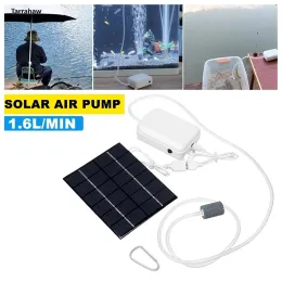 Solar Solar Panel Rechargeable Aerator Pump Photovoltaic Plate Power Solar System Kit Outdoor Fishing Oxygen Pump Builtin Battery