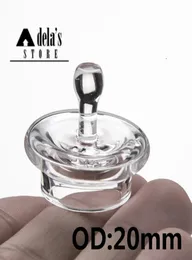 Kvarts kolhydrater 20mm skål universal för platt rök nagel stora skålar domelösa banger naglar dab rig club4470834