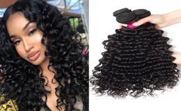 9a Brazylijskie ludzkie włosy pakują falę ciała prosta luźna fala Kinky Curly Deep Wave 100 Brazylijska peruwiańska malezyjska Indian Mongo3808388