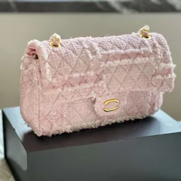 1112 Tasarımcı Şekerleme Zinciri Yün Omuz Çantası CF Serisi Havyar Kuzu Dinek Kadınlar Crossbody Çanta Klasik Kumbaş Camshell Çanta Moda Trend Olması Gereken Güzel Hediye