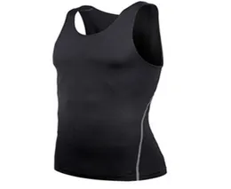 Lanbaosi roupas masculinas 2018 tanque superior de compressão correndo colete tanktops fitness treino musculação secagem rápida estiramento ginásio tanque topo y3029817